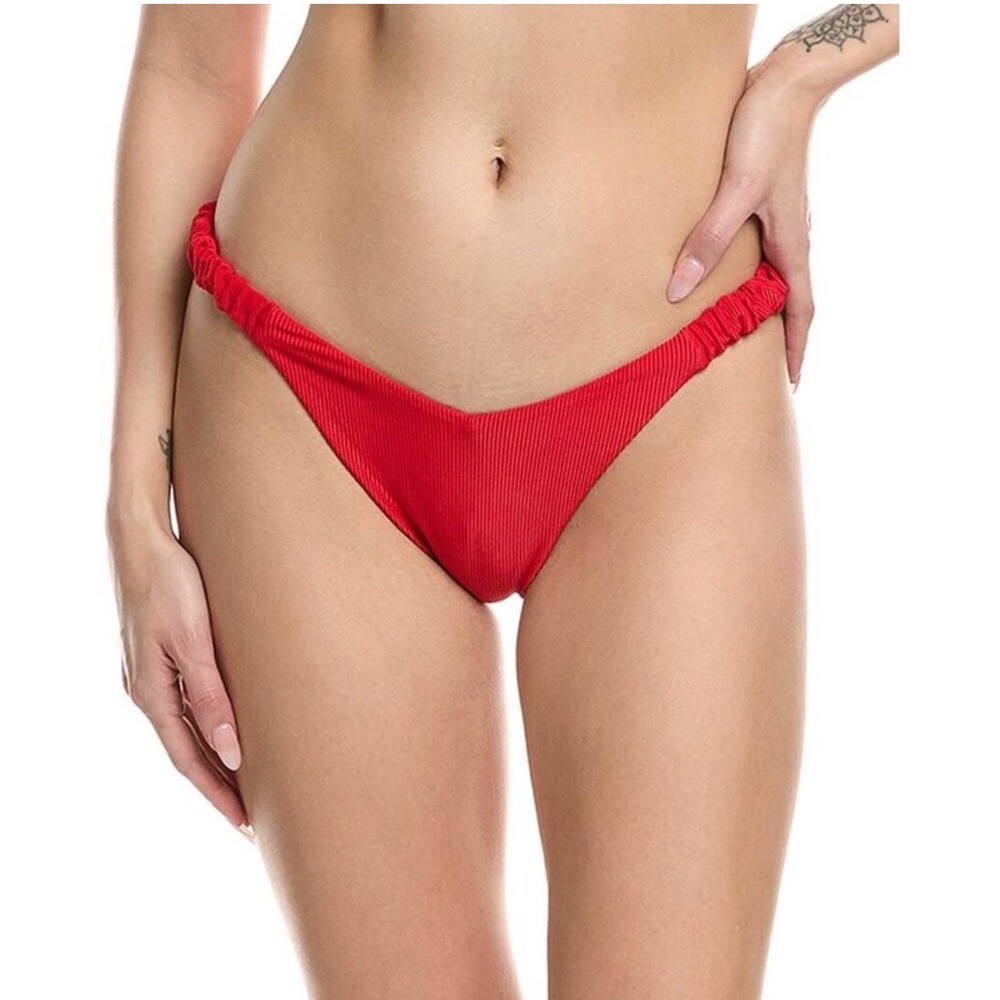 Beach Riot Phoebe Bikini Bottom in Red Size XL